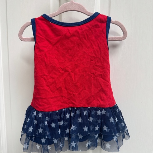 Disney 18M Girls Red White Blue Patriotic 4th of July Minnie Mouse Tank Blouse - Picture 4 of 5